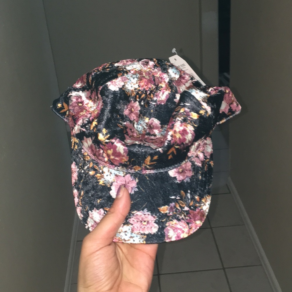Floral Crush Velvet Hat
